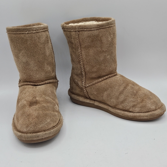 Bearpaw Emma suede sherpa fleece lined waterproof winter boots size 12 - Picture 3 of 16